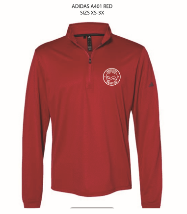 RSC Lightweight Quarter Zip Pullover - Red